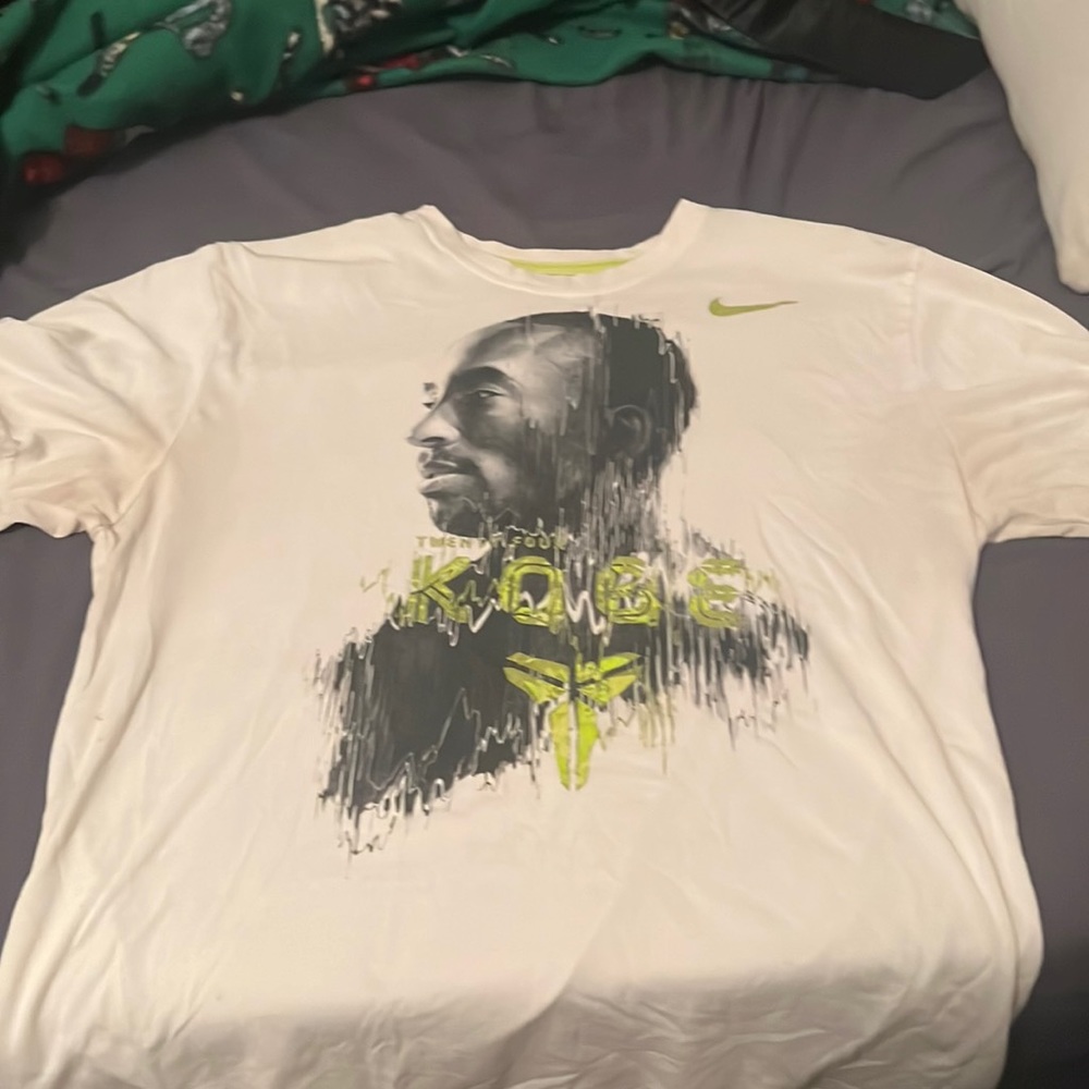 Nike dri-fit white Kobe Bryant shirt size large